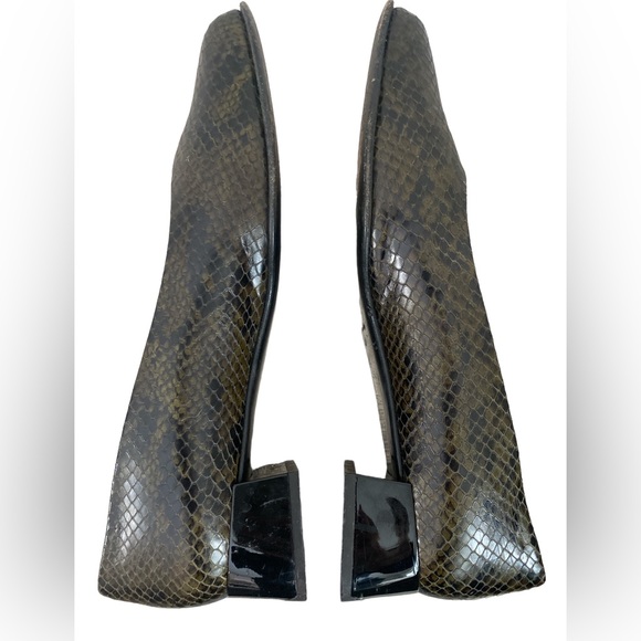 Magli Classic Animal Print Snakeskin Pump Shoe Size 40 / 9-9.5 - Picture 5 of 9